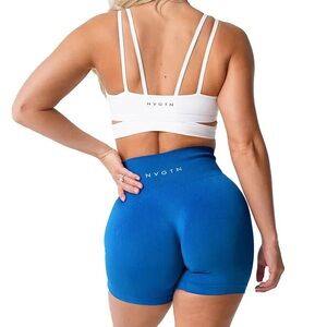 NVGTN Solid Seamless Shorts Midnight Blue